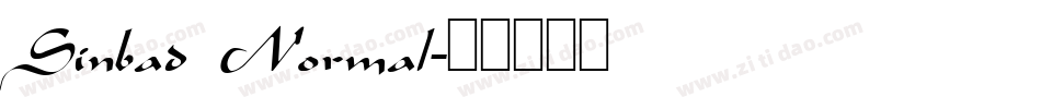 Sinbad Normal字体转换